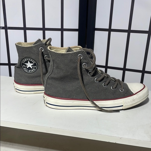 Converse charcoal Canvas High-Top Sneakers - Picture 4 of 5